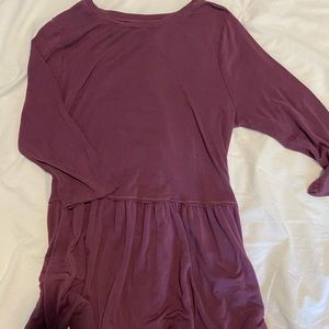 Long plum shirt
